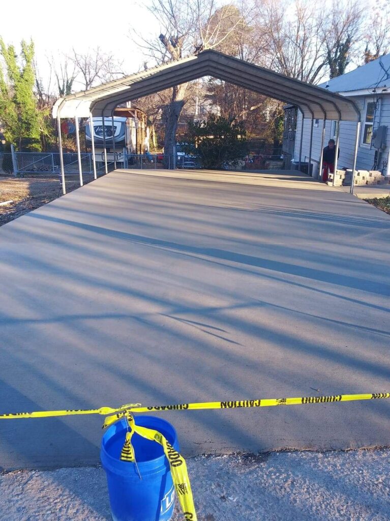 Concrete driveway Slab
