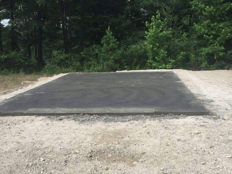 a garage slab