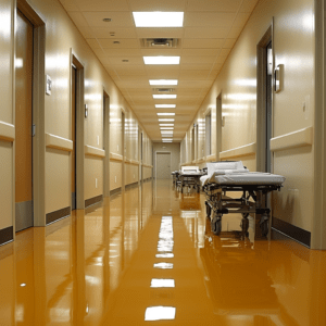 Healthcare epoxy floor coatings